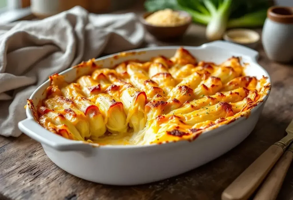 Chaud, crémeux et réconfort express : le gratin d’endives au jambon à savourer tout de suite