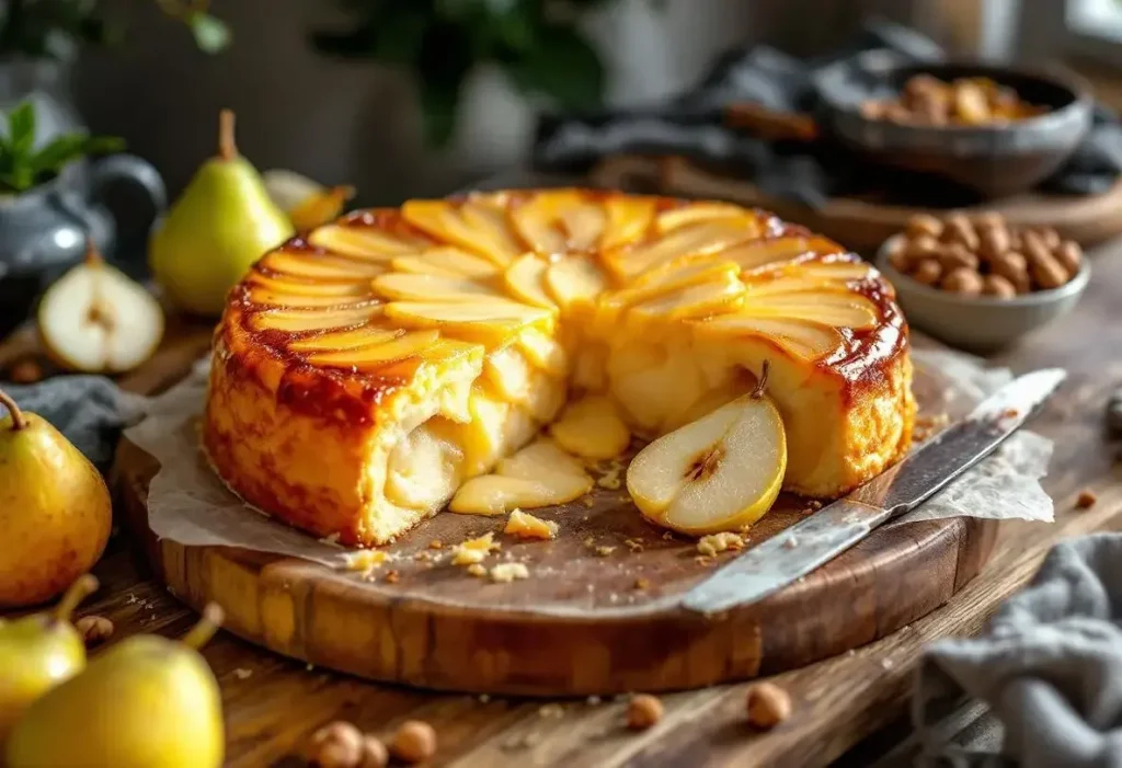 Fondant aux poires, cœur coulant et croûte dorée : un dessert élégant et plein de douceur
